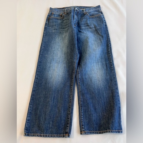Lucky Brand Men's Jeans Size 36 Blue Short Inseam 29‎ Straight Leg Casual Denim - Picture 3 of 12